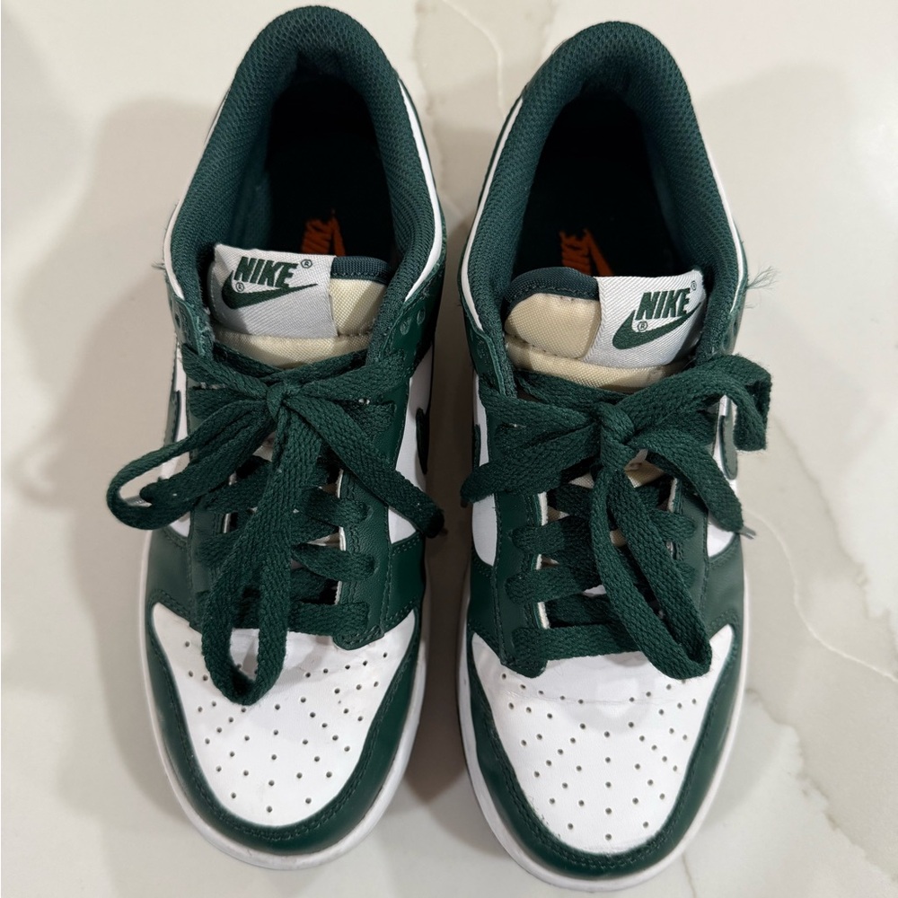 Nike Forest Green And White Sneakers View 2